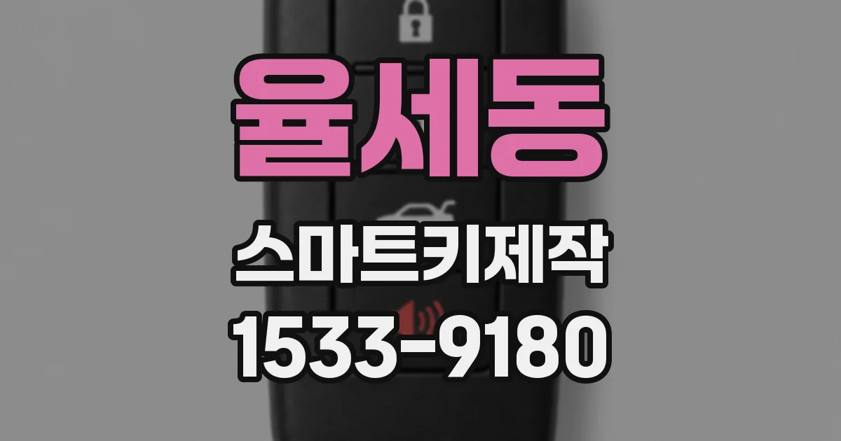 율세동 스마트키제작