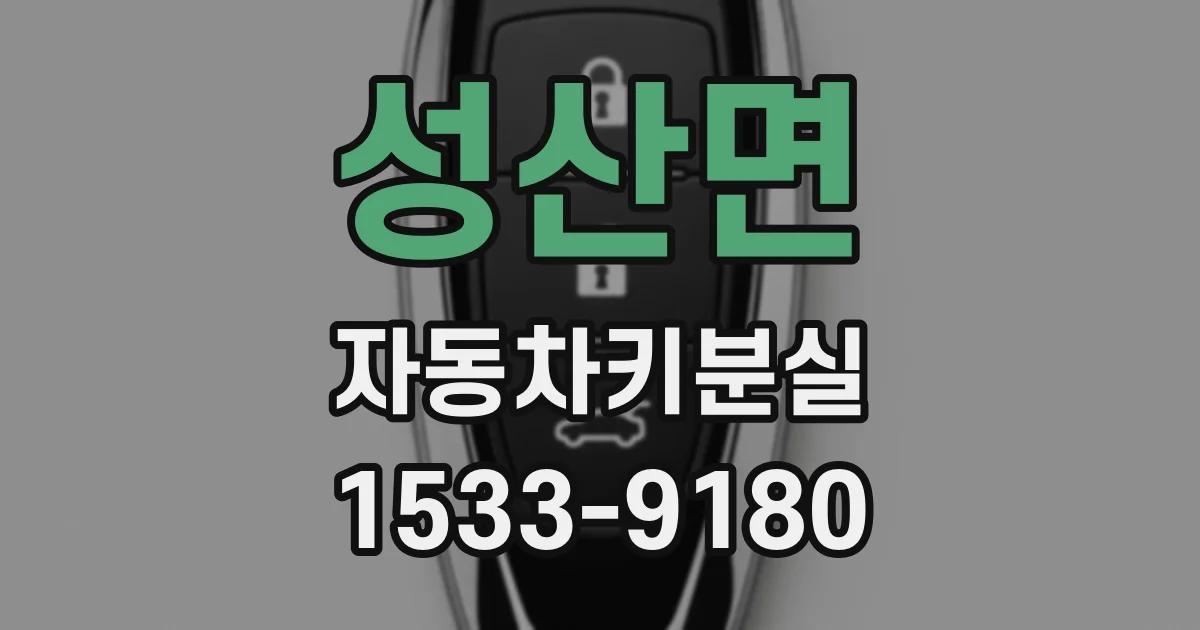 성산면 자동차키분실