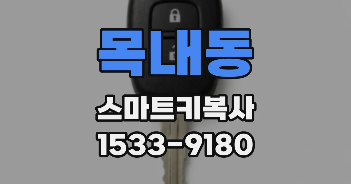 목내동 스마트키복사