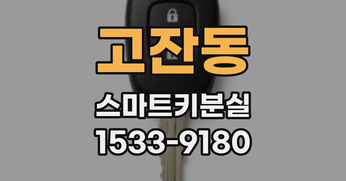 고잔동 스마트키분실