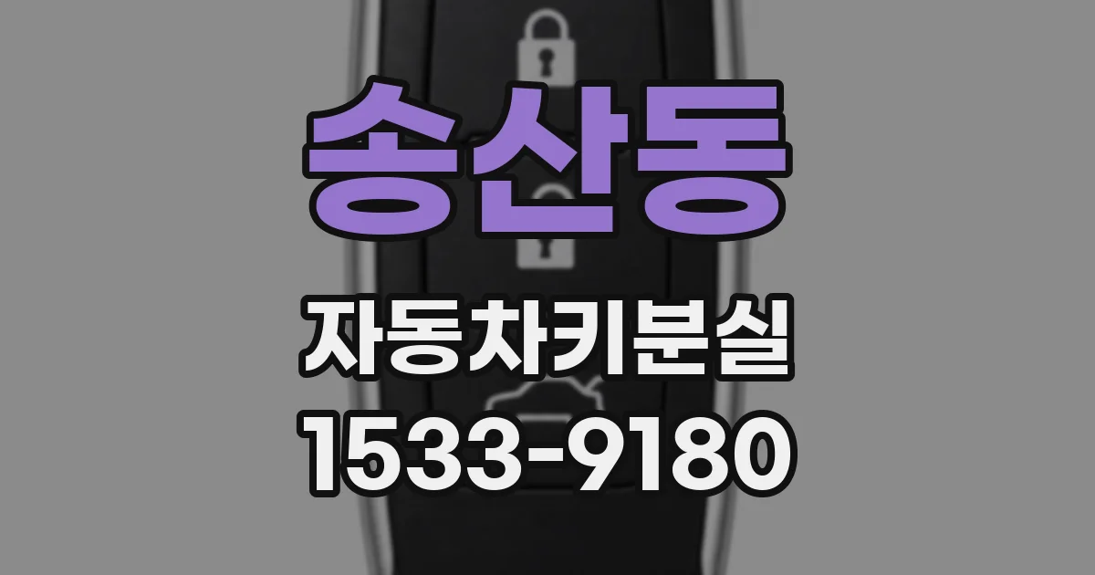 송산동 자동차키분실