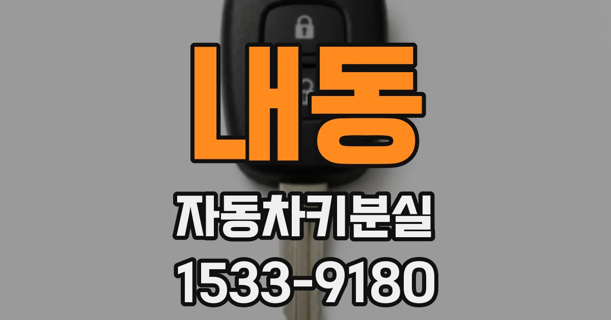 내동 자동차키분실