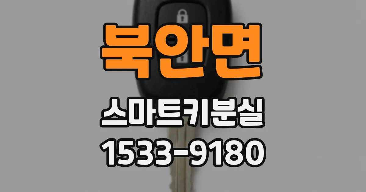 북안면 스마트키분실