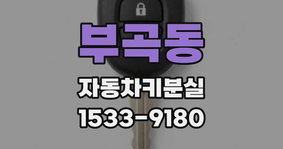 부곡동 자동차키분실