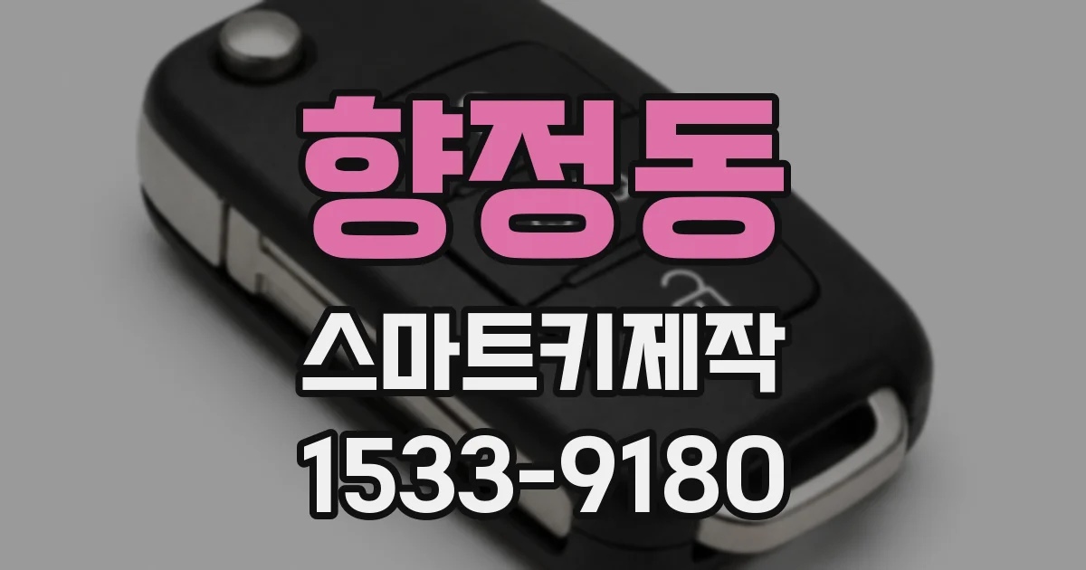 향정동 스마트키제작