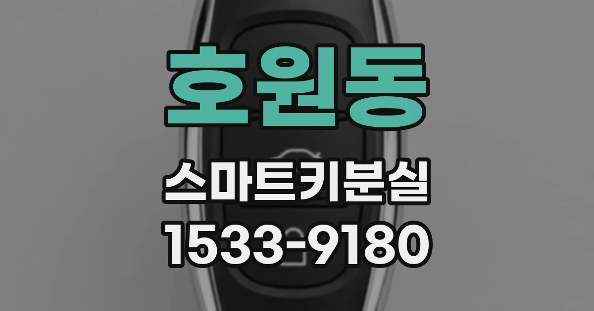 호원동 스마트키분실