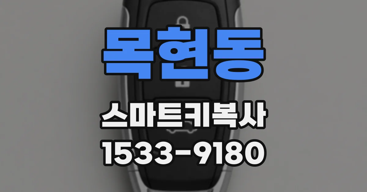 목현동 스마트키복사