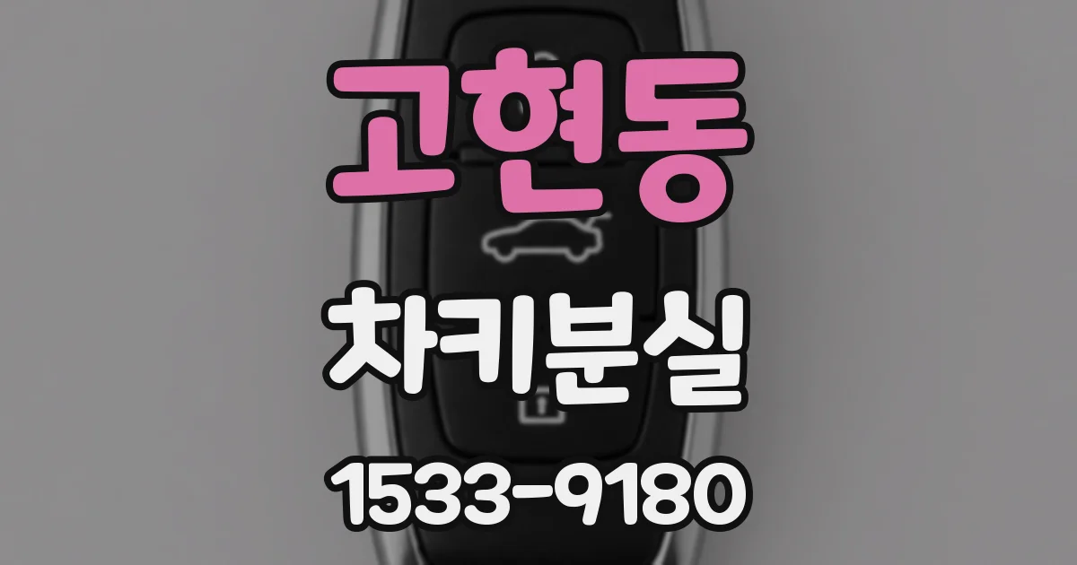 고현동 차키분실