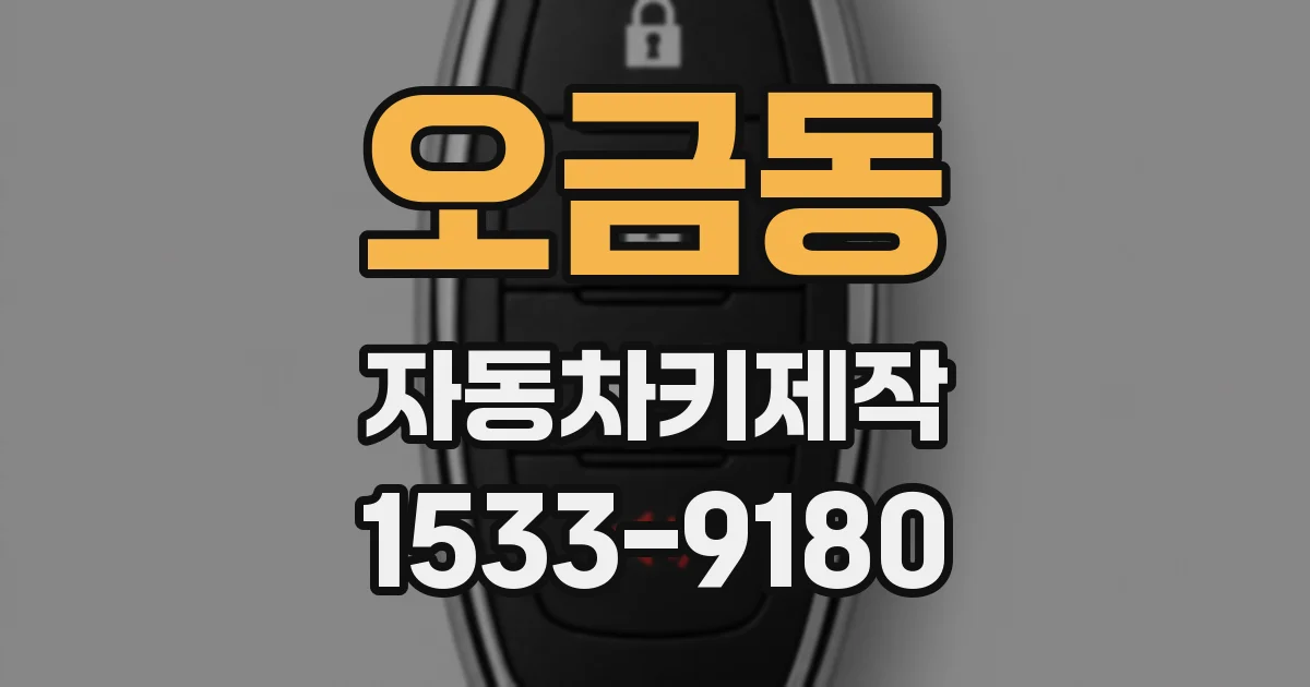 오금동 자동차키제작