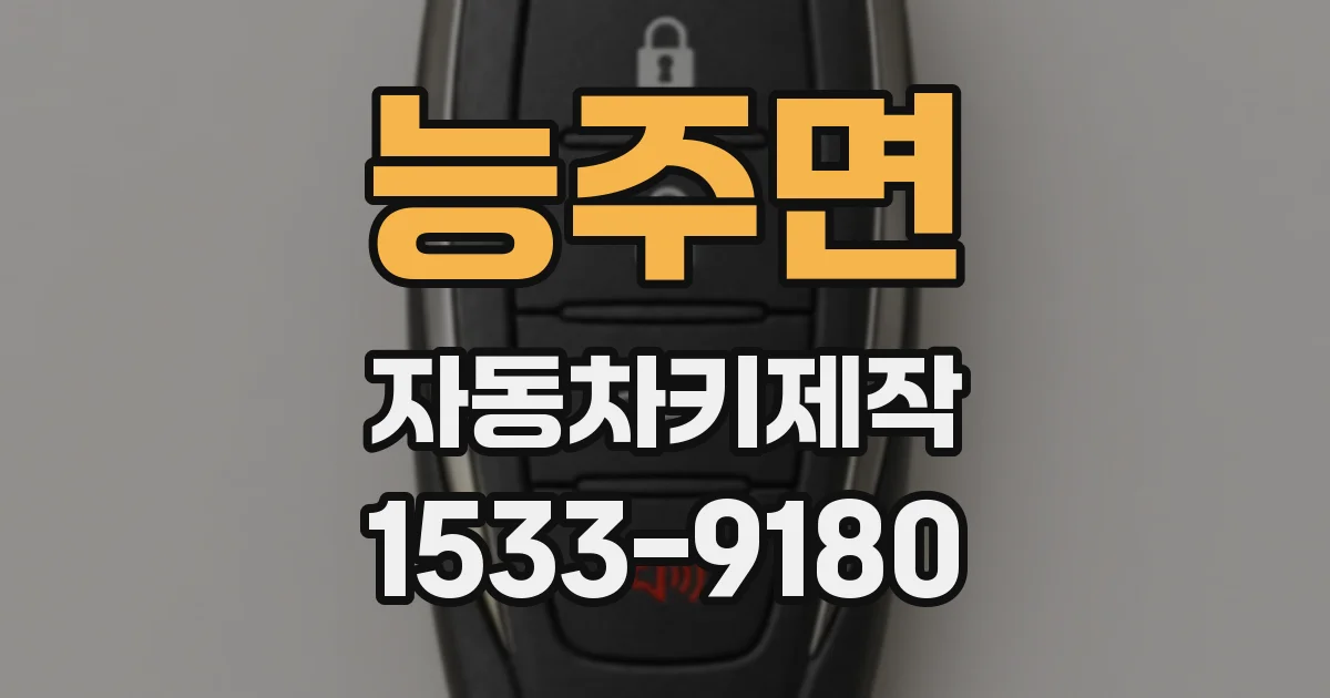 능주면 자동차키제작