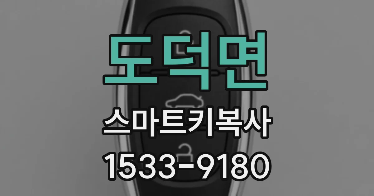 도덕면 스마트키복사