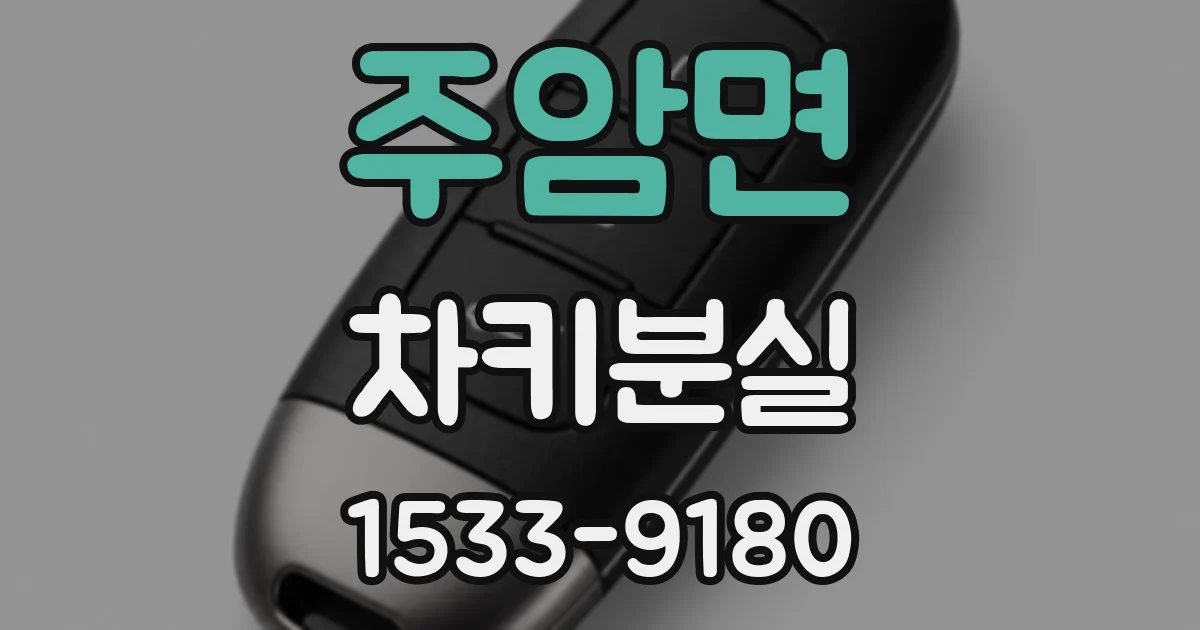주암면 차키분실