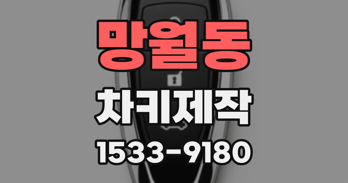 망월동 차키제작