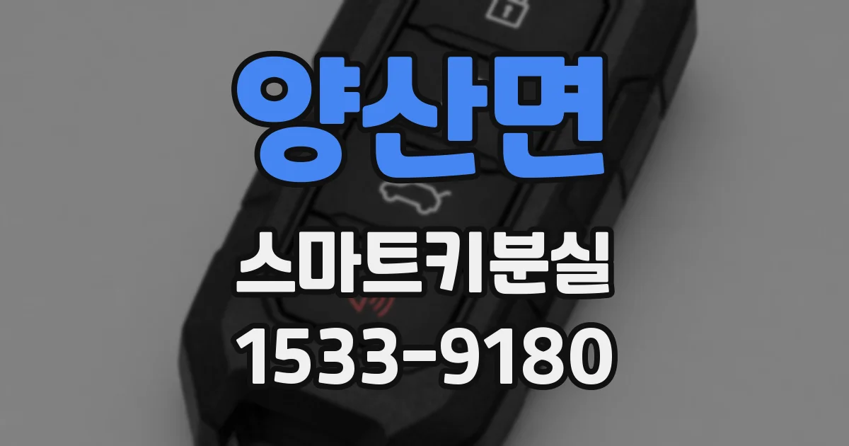 양산면 스마트키분실