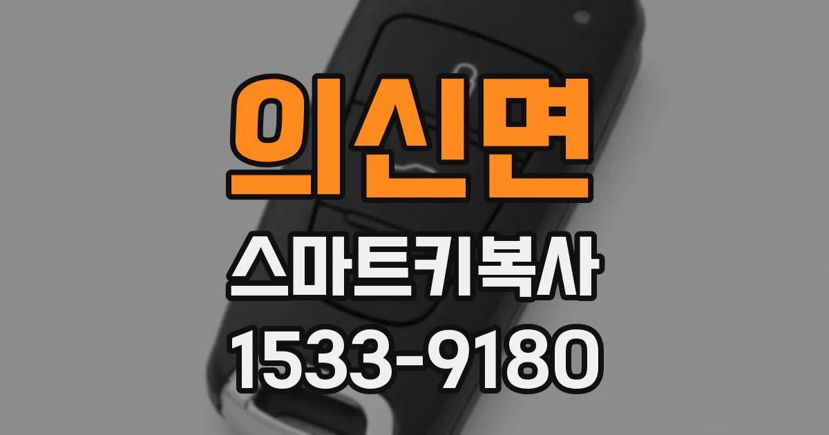 의신면 스마트키복사