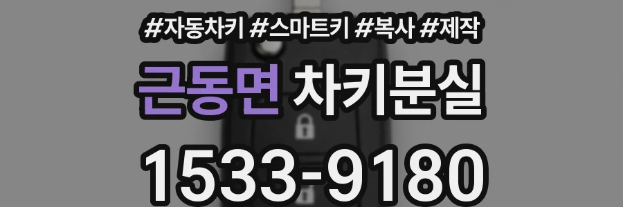 근동면 차키분실
