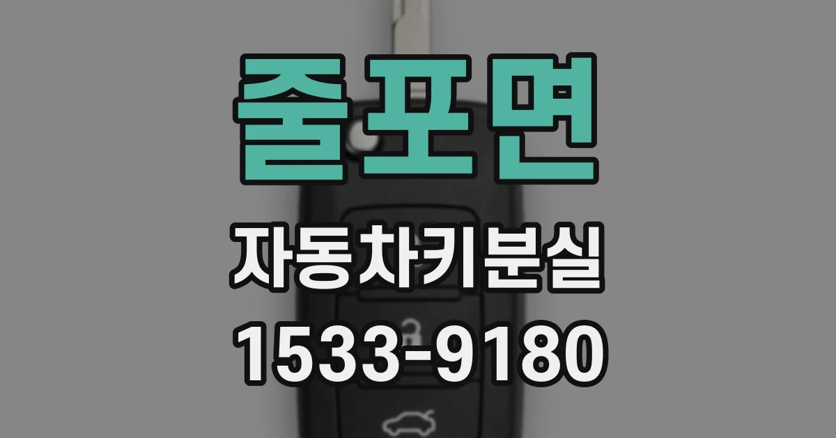 줄포면 자동차키분실