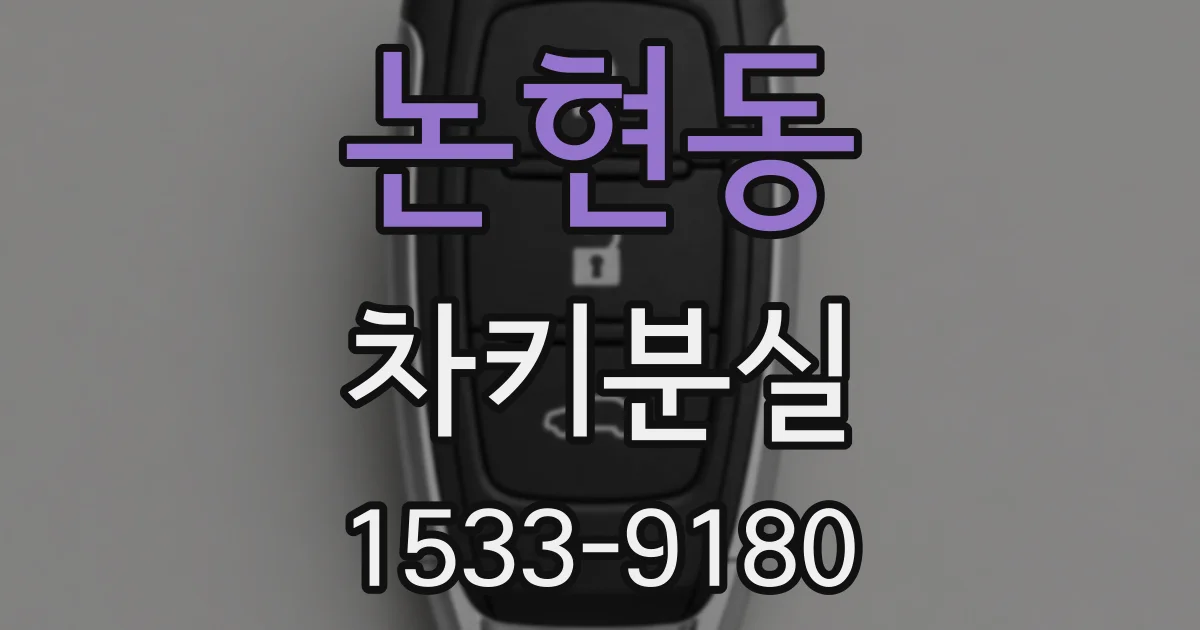 논현동 차키분실