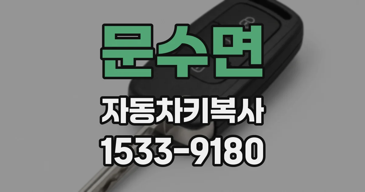 문수면 자동차키복사