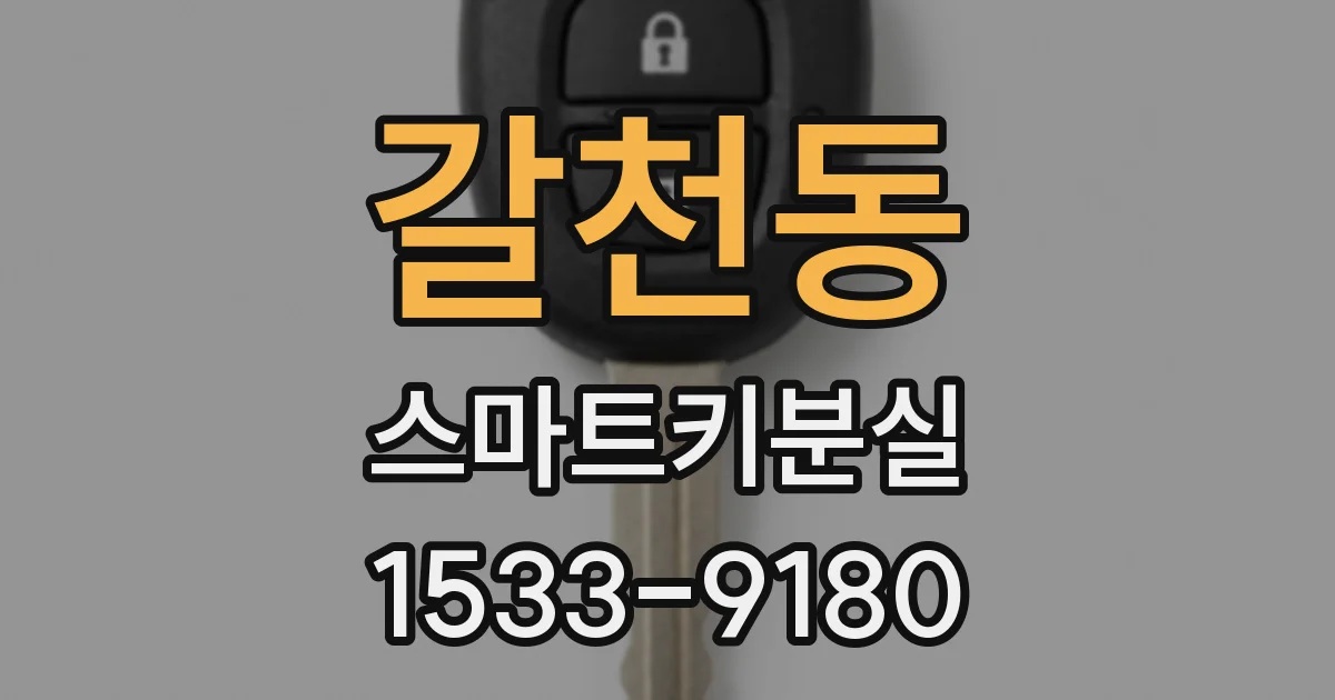 갈천동 스마트키분실