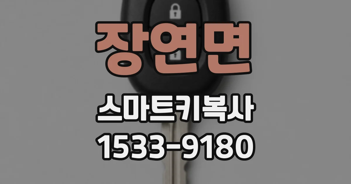 장연면 스마트키복사