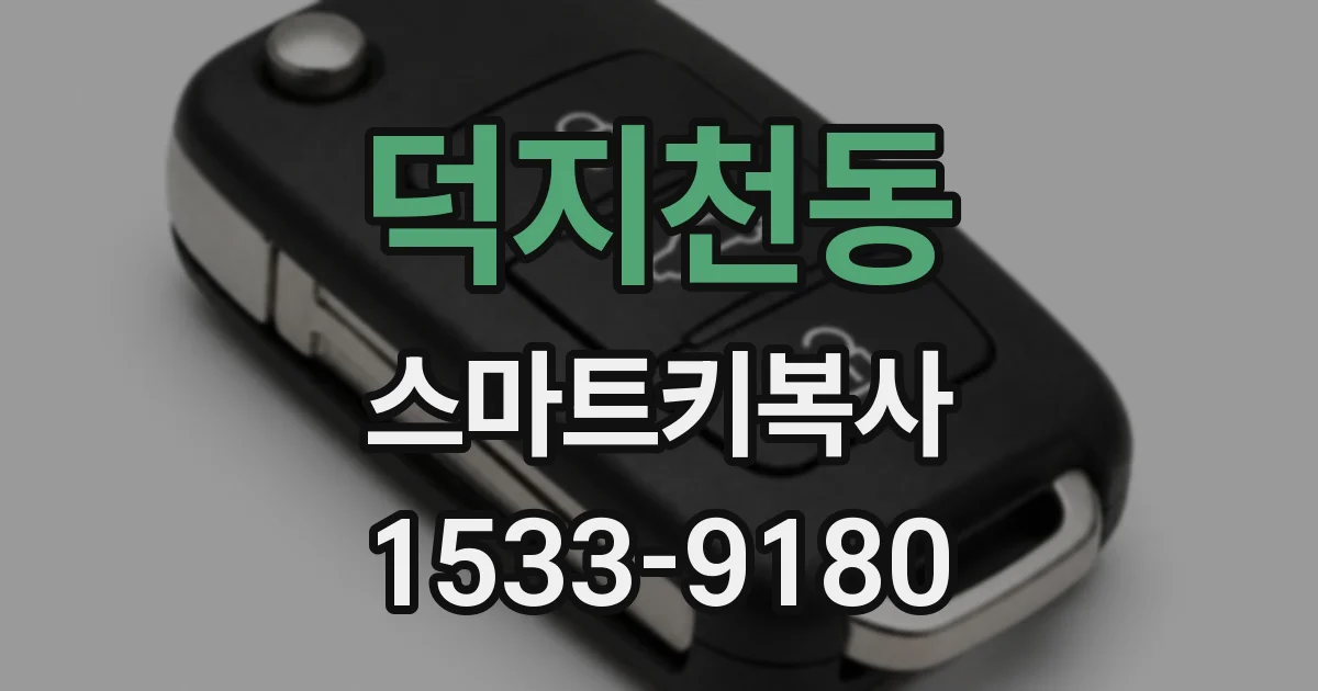 덕지천동 스마트키복사