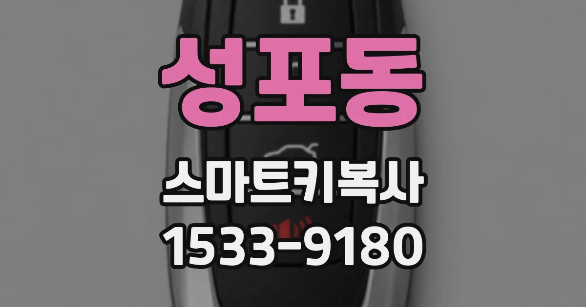 성포동 스마트키복사