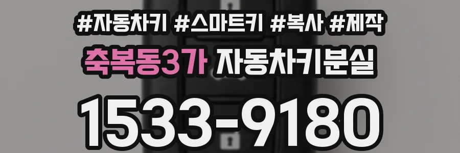 축복동3가 자동차키분실