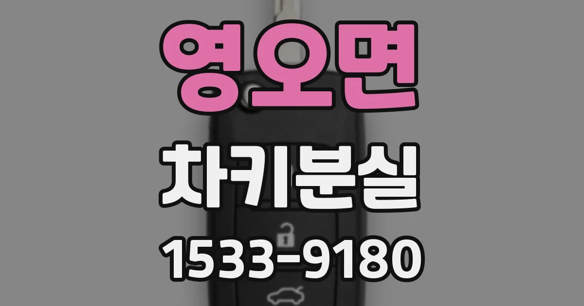 영오면 차키분실