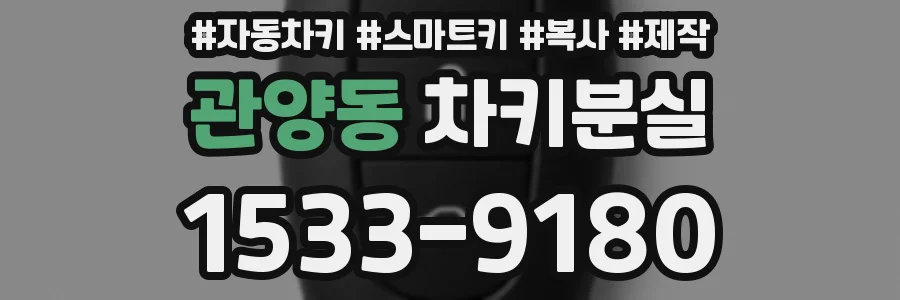 관양동 차키분실