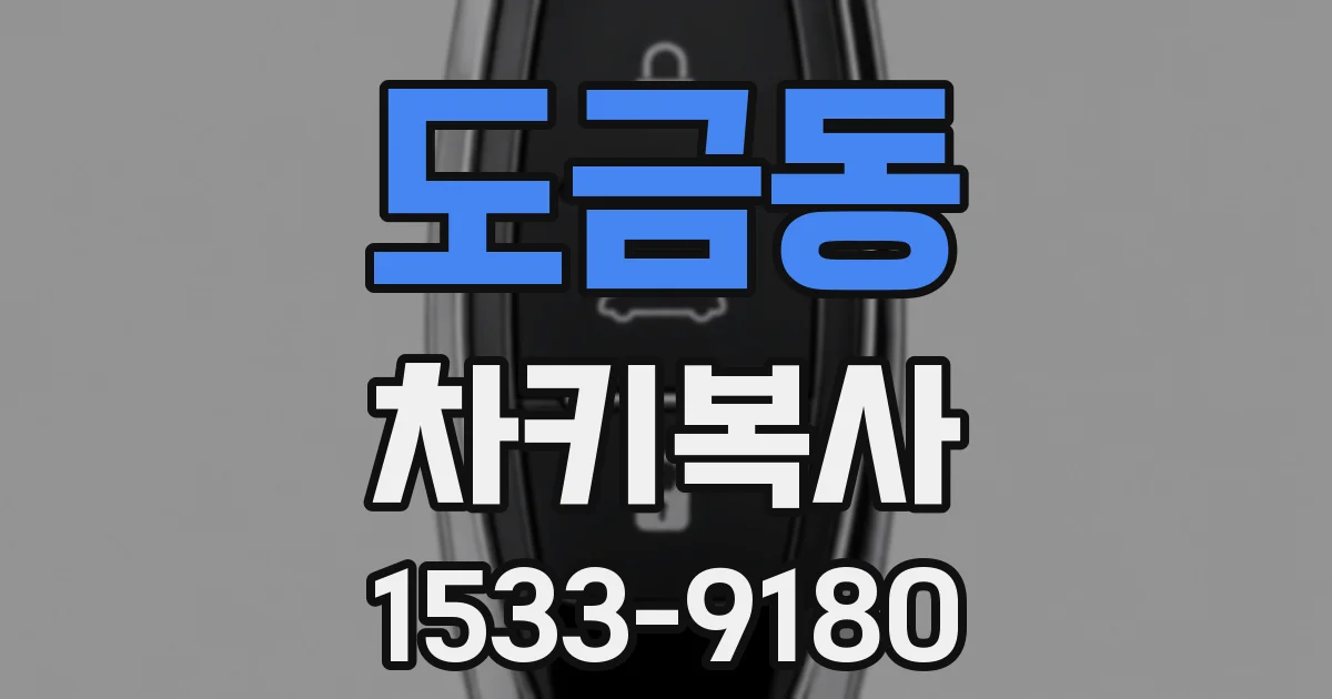 도금동 차키복사
