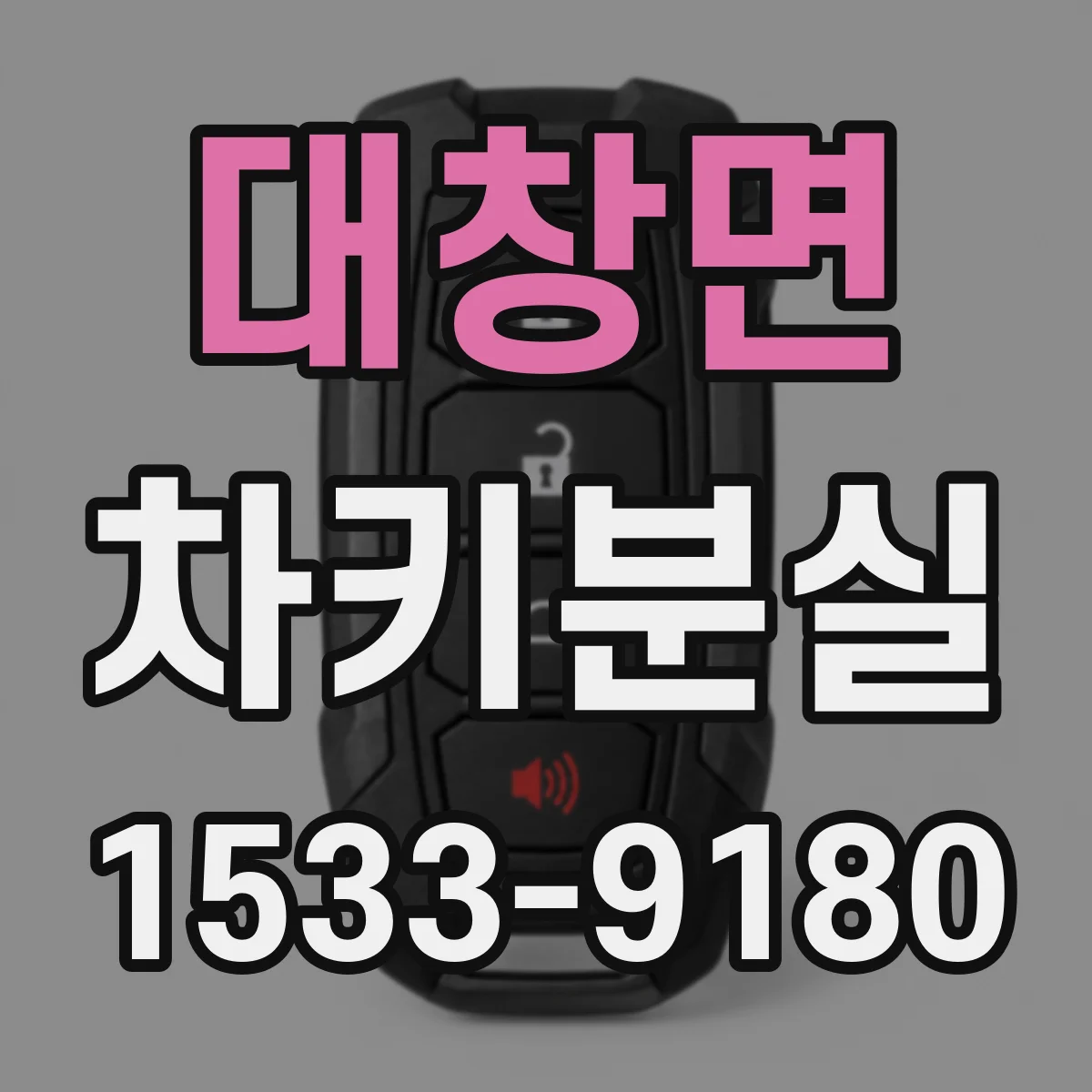 대창면 차키분실