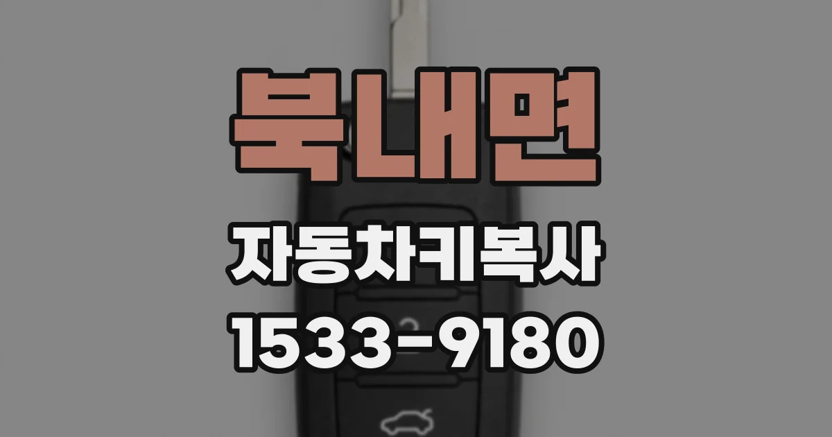 북내면 자동차키복사