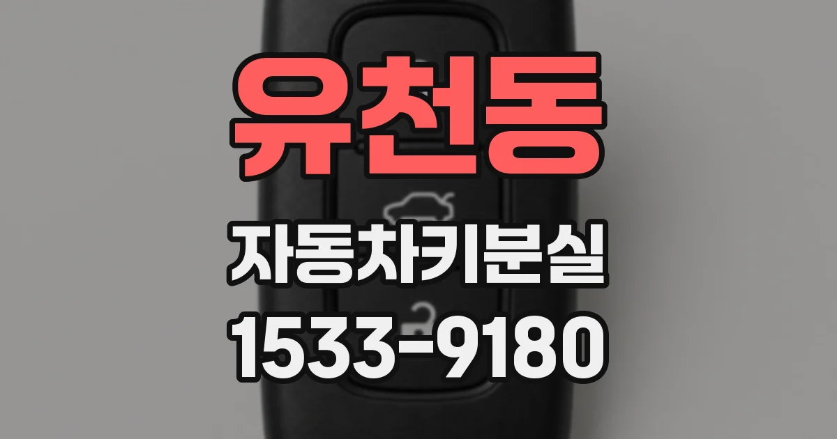 유천동 자동차키분실