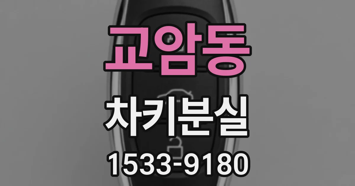 교암동 차키분실