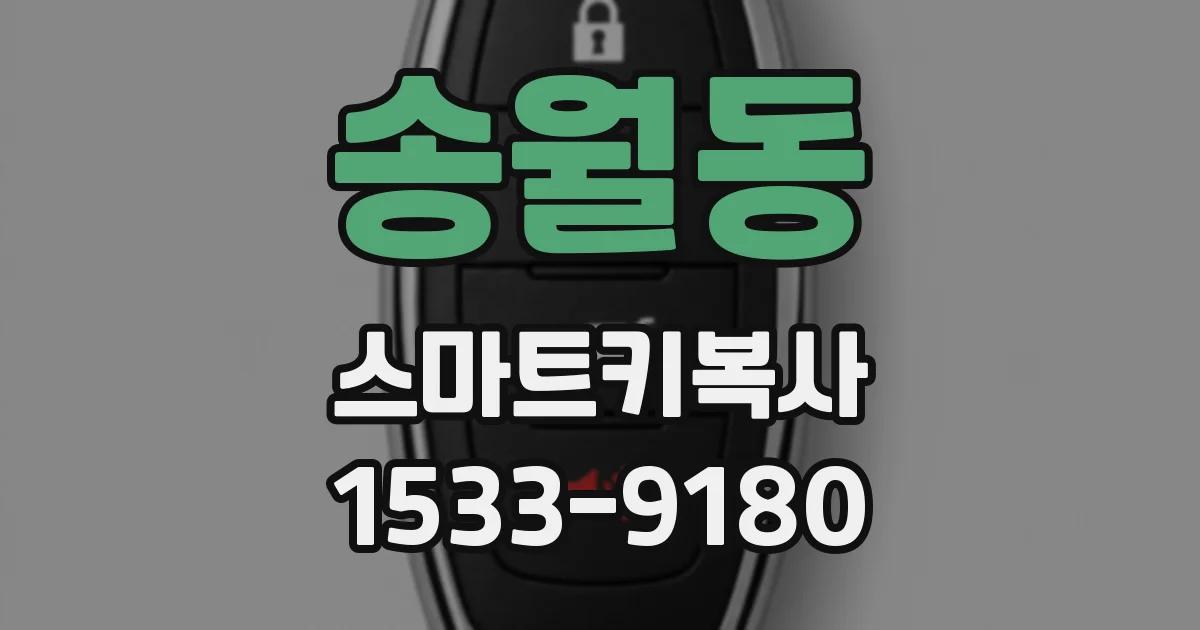 송월동 스마트키복사