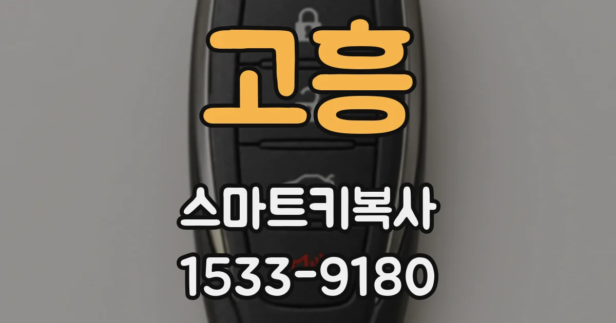 고흥 스마트키복사