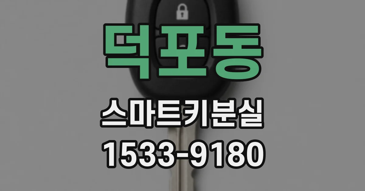 덕포동 스마트키분실