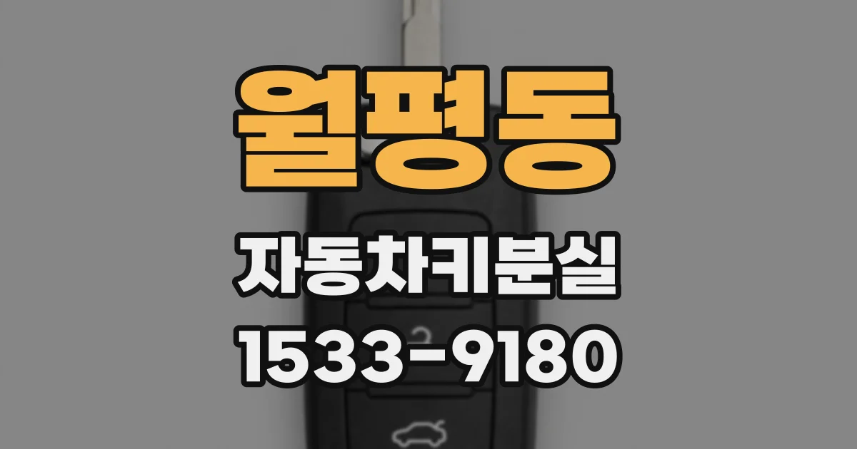 월평동 자동차키분실