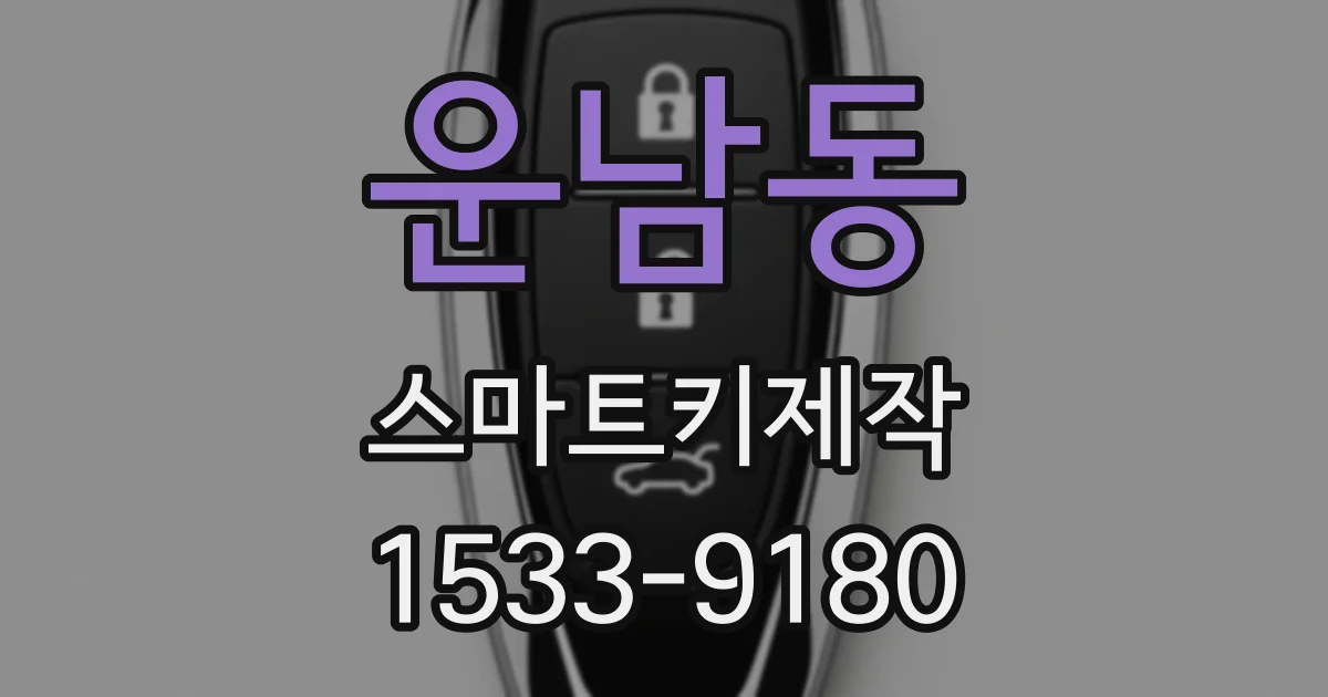 운남동 스마트키제작