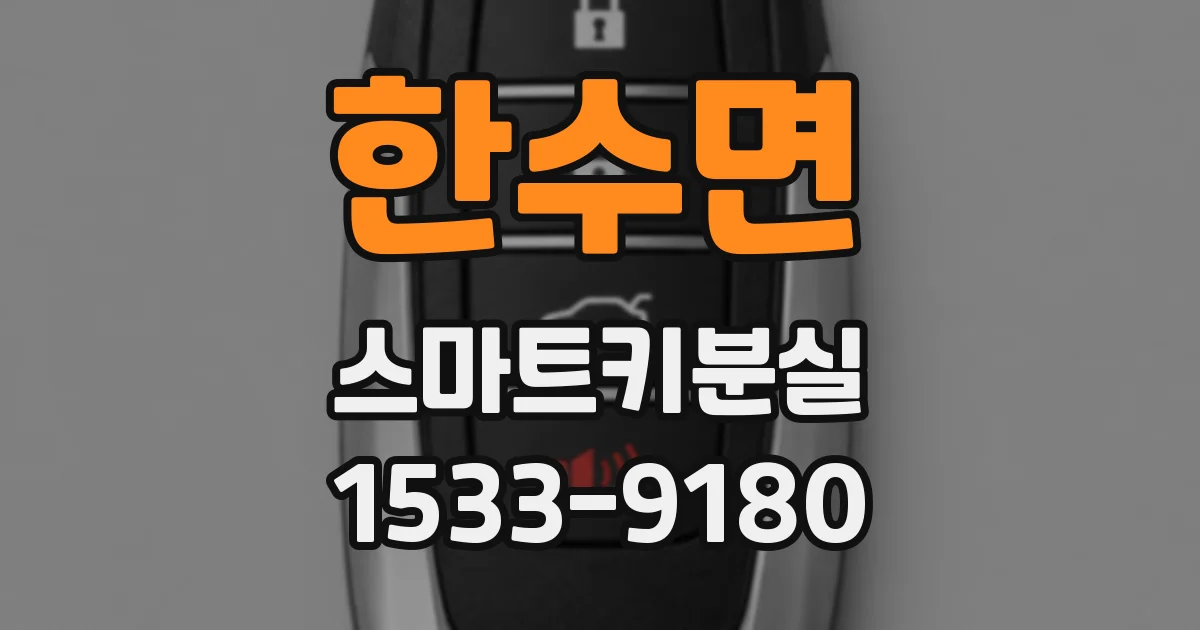 한수면 스마트키분실