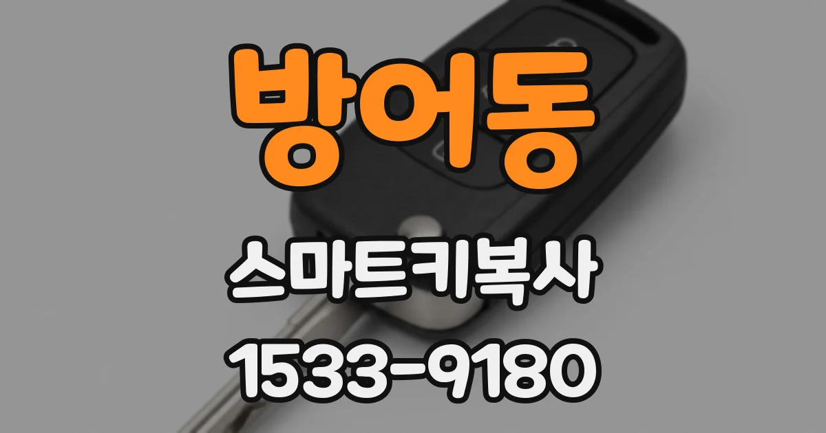 방어동 스마트키복사