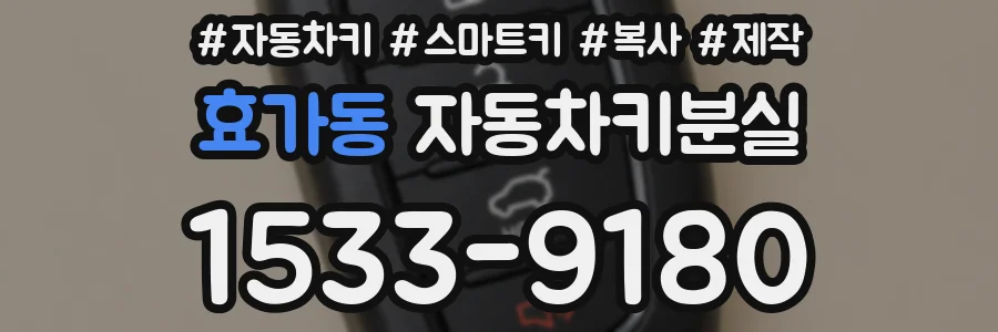 효가동 자동차키분실