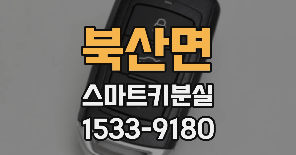 북산면 스마트키분실