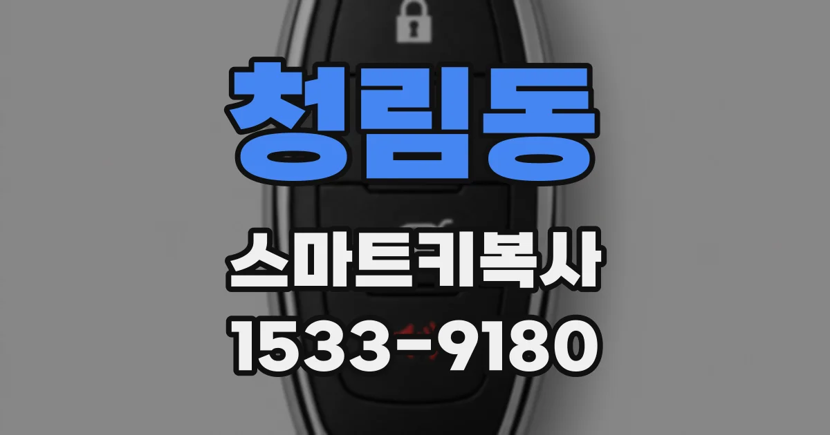 청림동 스마트키복사