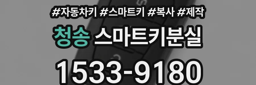 청송 스마트키분실
