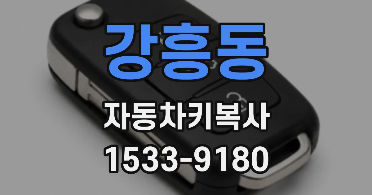 강흥동 자동차키복사