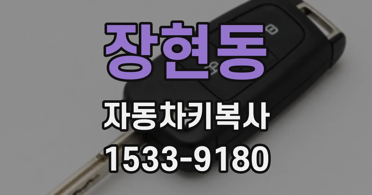 장현동 자동차키복사