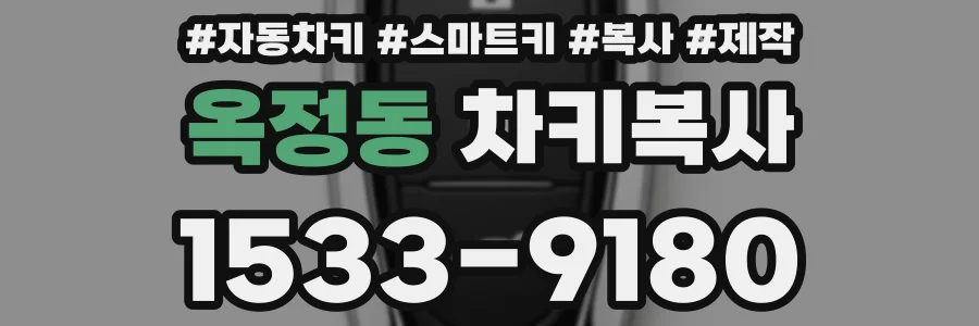 옥정동 차키복사