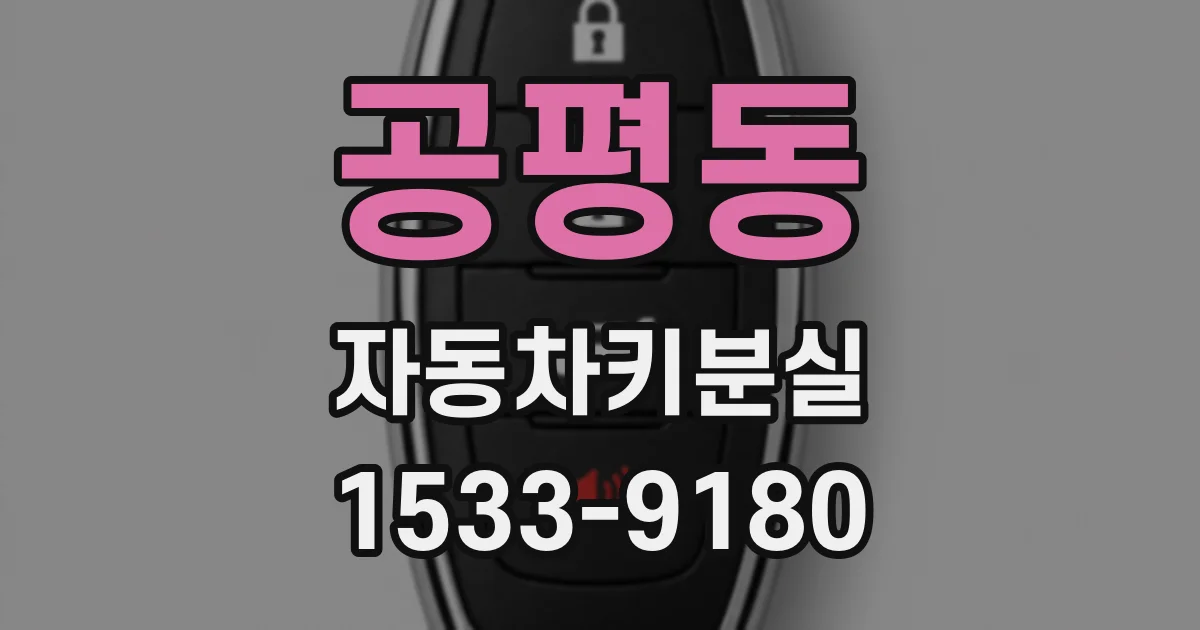 공평동 자동차키분실